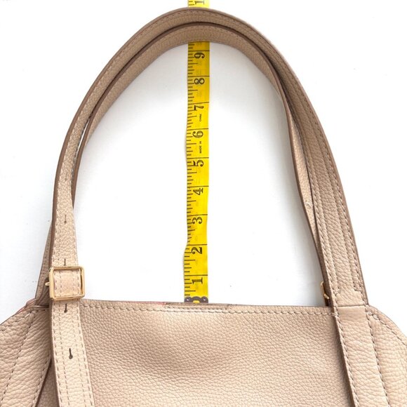 Marc Jacobs Director Large Tote Shoulder Bag Calf Leather Beige - Picture 11 of 12